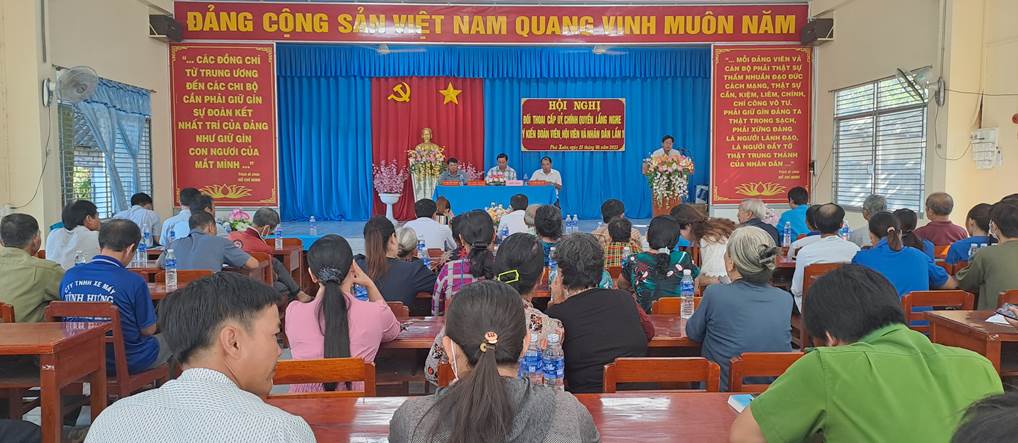 Phú Xuân hội nghị đối thoại cấp ủy, chính quyền lắng nghe ý kiến đoàn viên, hội viên và nhân dân lần 1 năm 2023