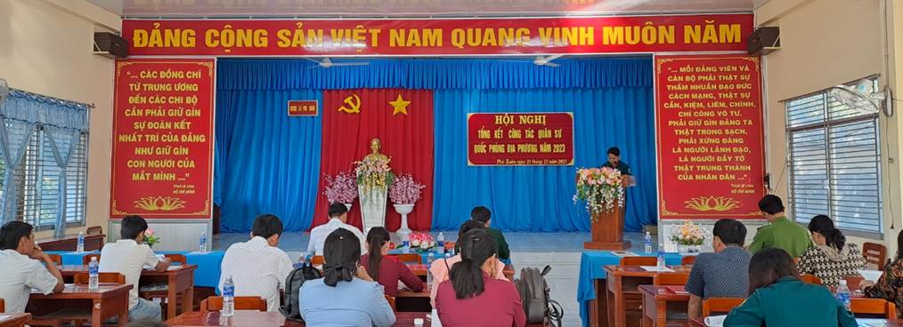 Phú Xuân tổng kết công tác quân sự - quốc phòng địa phương năm 2023
