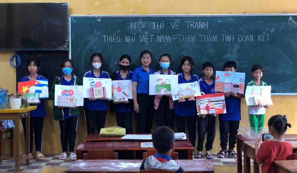 Xã Đoàn Phú Xuân tổ chức hội thi vẽ tranh cho học sinh